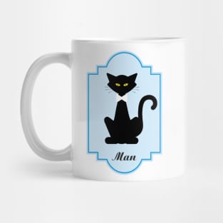 Cat WC label Man Mug